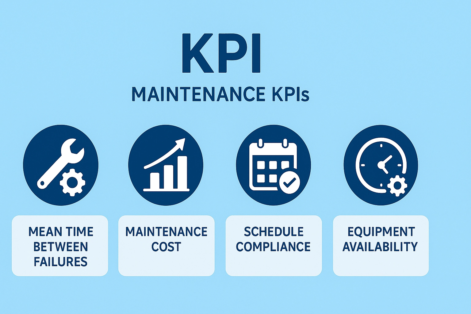 KPI های تعمیرات و نگهداری برای داشبورد هوش تجاری