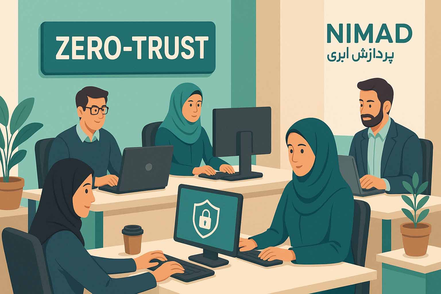 معماری Zero‑Trust در پشتیبانی شبکه