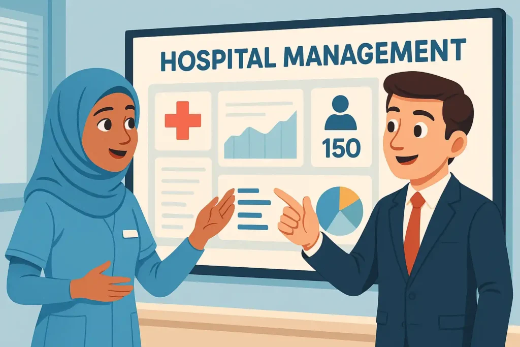 داشبورد مدیریتی بیمارستانی