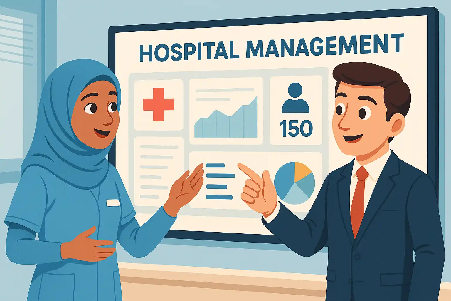 داشبورد مدیریتی بیمارستانی