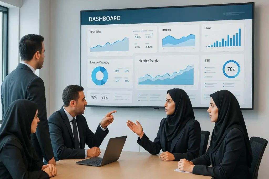 مفهوم طراحی داشبورد مدیریتی حرفه‌ای برای سازمان‌ها