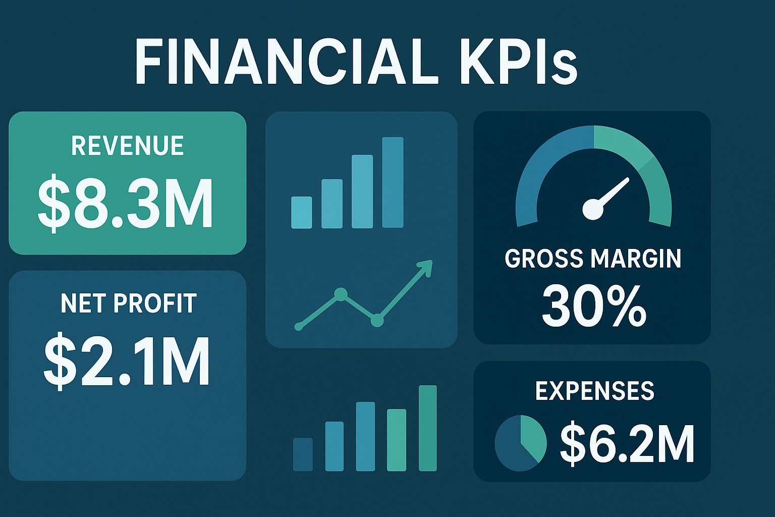 KPI های مالی برای داشبورد هوش تجاری